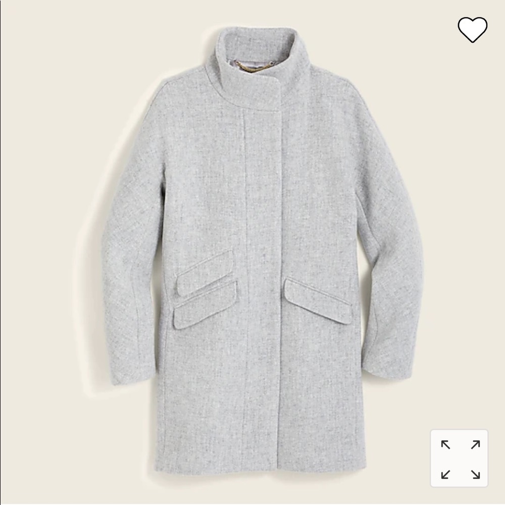 NWT J.Crew Cocoon coat Italian wool size 0